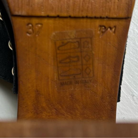 Axel Salto Black and Brown Studded Mules - Picture 4 of 8